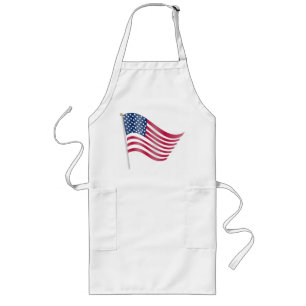 AVENTAL LONGO BANDEIRA AMERICANA