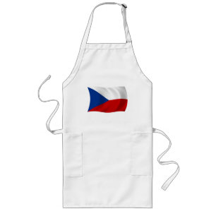 Avental Longo Bandeira Apron da República Checa