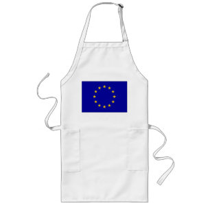 Avental Longo Bandeira da União Europeia de E. -