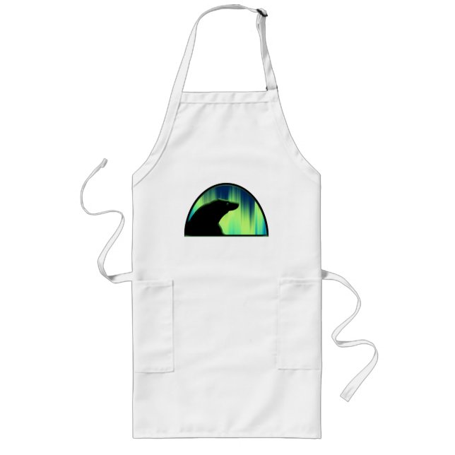 Avental Longo Bear Art BB-Q Apron Native Willife Art Apron (Frente)