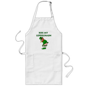 Avental Longo Beija Meu Leprechaun Apron