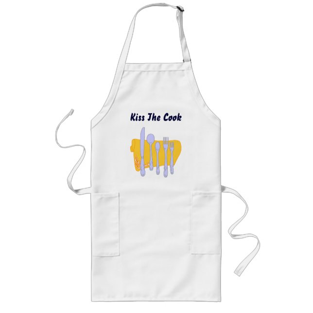 Avental Longo Beija O Cook Custom Tableware Apron (Frente)