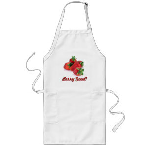 Avental Longo Berry Good Bunch de Morangos Apron