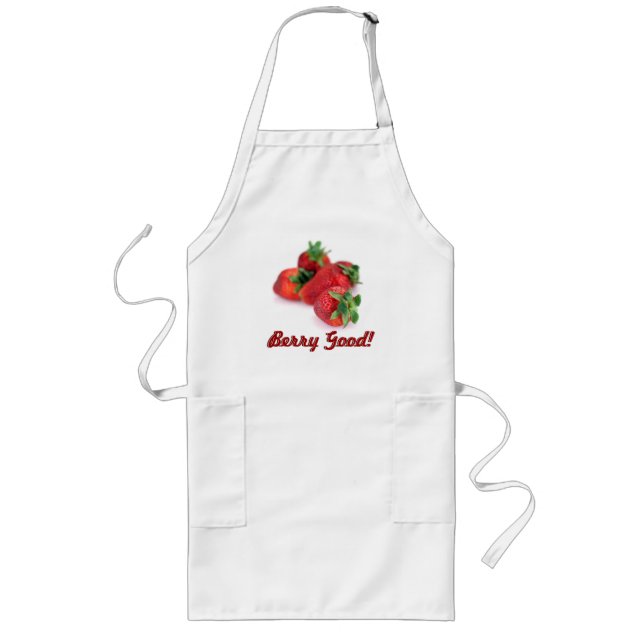 Avental Longo Berry Good Bunch de Morangos Apron (Frente)