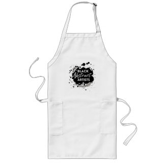 Avental Longo BlackAbstractArtists Apron Smock