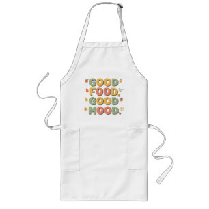 Avental Longo Boa Comida, bom humor - Chef Apron alegre