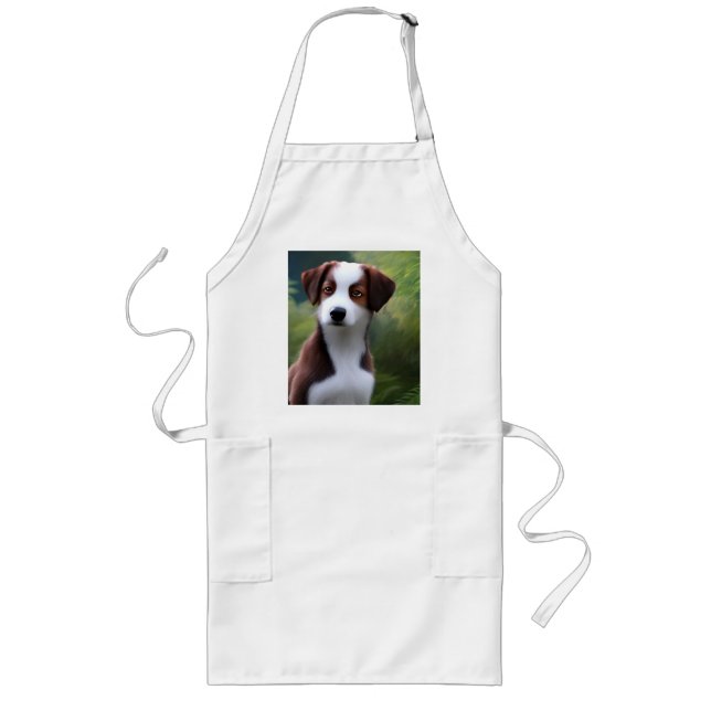 Avental Longo Bruce The Border Collie Puppy, Apron (Frente)