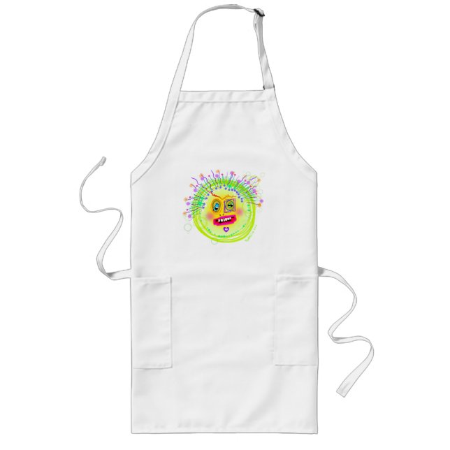 Avental Longo Bubble Smile Meemogie Emoji Art (Frente)