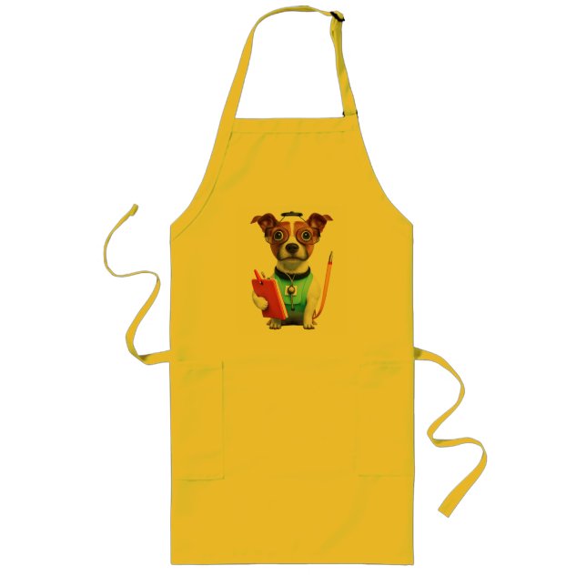 Avental Longo Cachorro A Trabalhar Como Enfermeira, Cachorro A V (Frente)