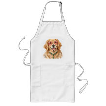 Cachorro Retriever Dourado em Aquarela | Arte para
