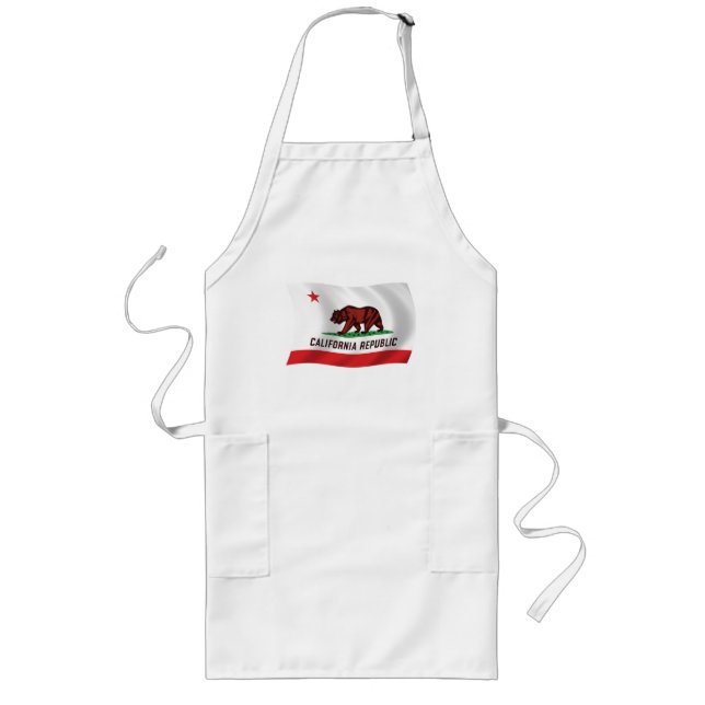 Avental Longo California Flag Apron (Frente)