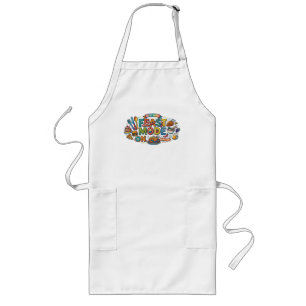Avental Longo Camisa gráfica engraçada para foodies - Modo Banqu