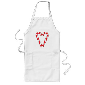 Avental Longo Candy Cane Heart Screwball Graphics Holiday