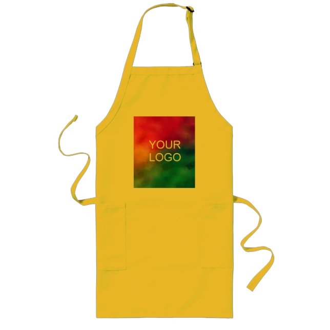 Avental Longo Carregamento personalizado de empresa Adicionar im (Frente)