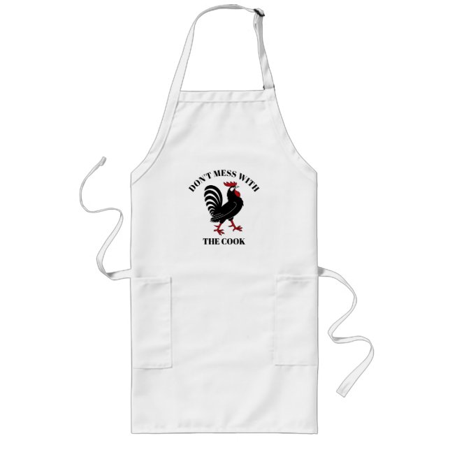 Avental Longo Cartoon Engraçado Chef Cook Rooster Apron (Frente)