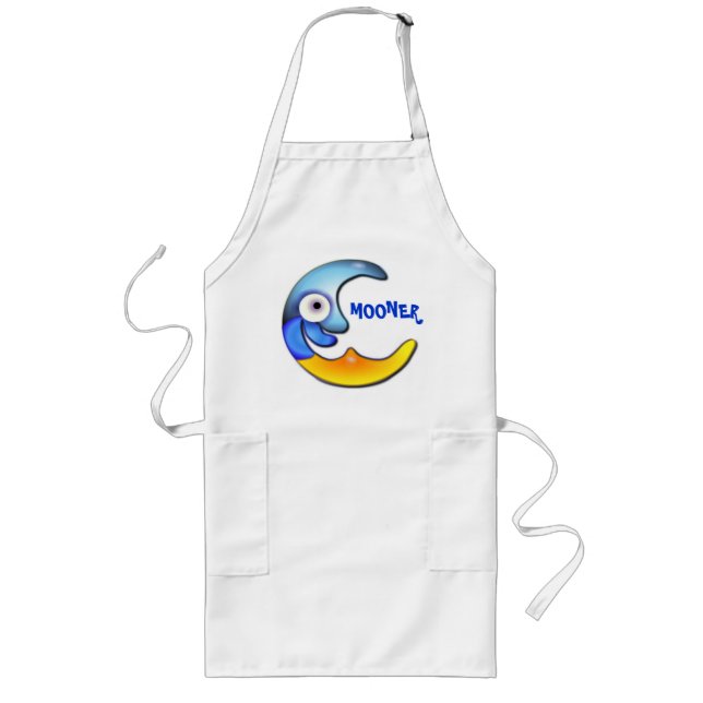 Avental Longo Cartoon Louco "Mais Cedo" Apron (Frente)