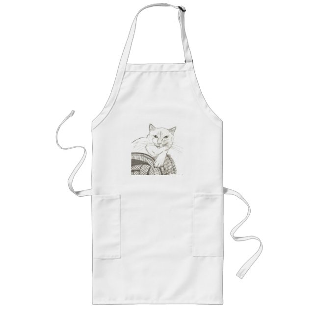 Avental Longo Cat Ragdoll Retrait Apron (Frente)