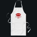 Avental Longo Cautela Engraçada Muito Quente<br><div class="desc">Cautela Engraçada Extremamente Quente para cozinhar,  assar,  grelhar.</div>