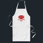 Avental Longo Cautela Engraçada Muito Quente<br><div class="desc">Cautela Engraçada Extremamente Quente para cozinhar,  assar,  grelhar.</div>