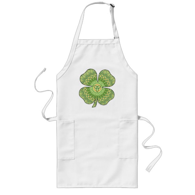Avental Longo Celtic Shamrock Apron (Frente)