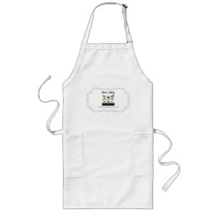 Avental Longo Chalkboard Sweet Treats Bakery Business Apron