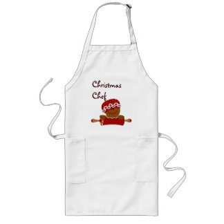 Avental Longo Chef Apron de Natal