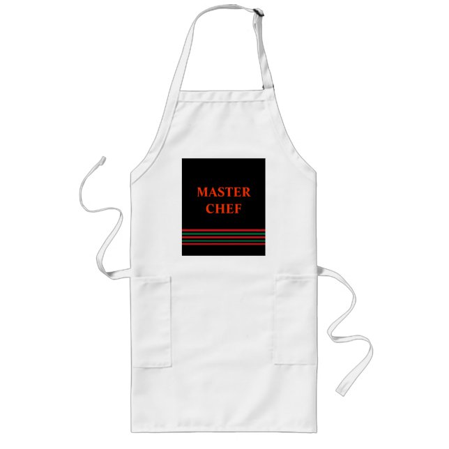 Avental Longo Chef Mestre> Apron Personalizado (Frente)