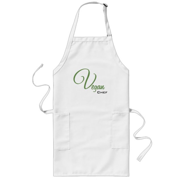 Avental Longo Chef vegano (Frente)