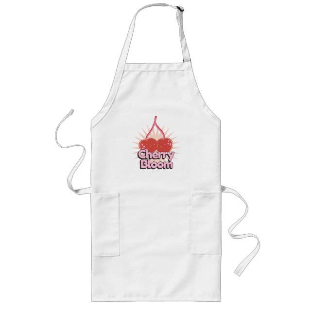 Avental Longo Cherry Bloom Long Apron (Frente)