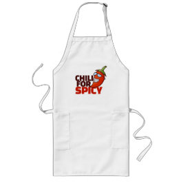 Avental Longo Chili personalizável para camiseta picante