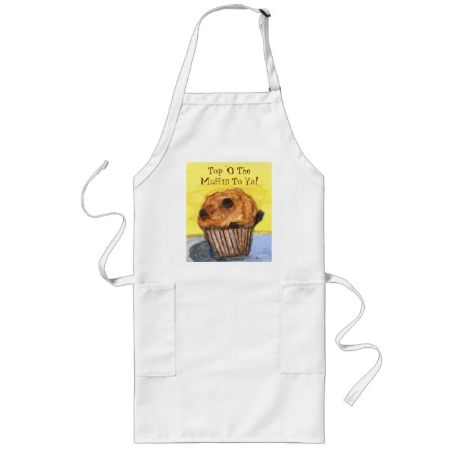 Avental Longo Chip Muffin Apron Pintado (Frente)