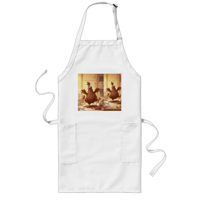 Avental Longo Chocolate Feathered Baker – Cozinha Caprichosa (Frente)