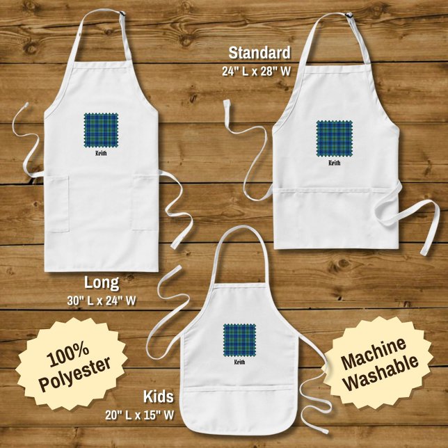 Avental Longo Clan Keith Tartan Long Apron (Criador carregado)