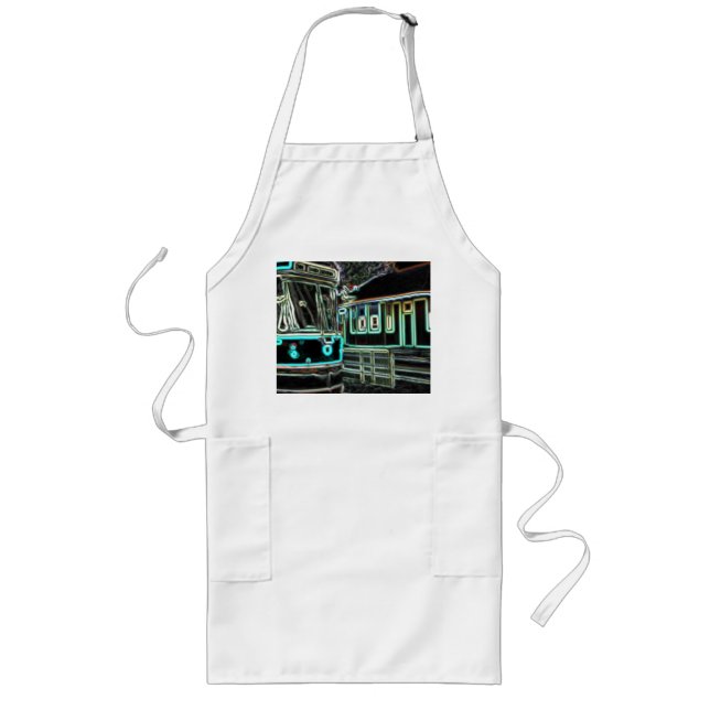 Avental Longo CLRV Neon no Stn Long White Apron (Frente)