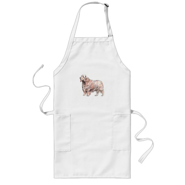 Avental Longo Clumber Spaniel Apron (Frente)