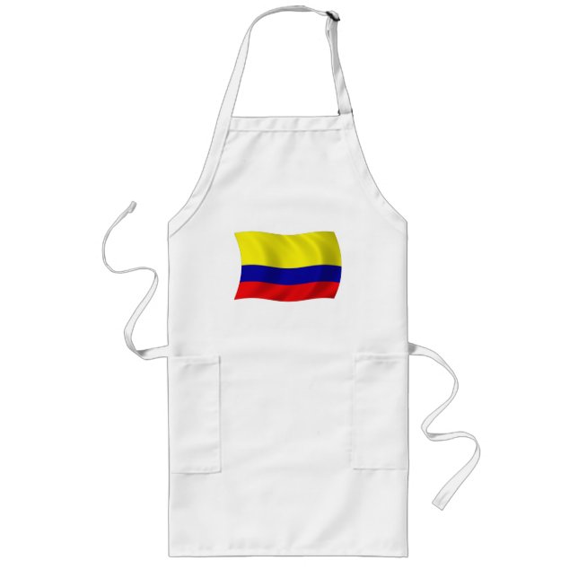 Avental Longo Colombia Flag Apron (Frente)