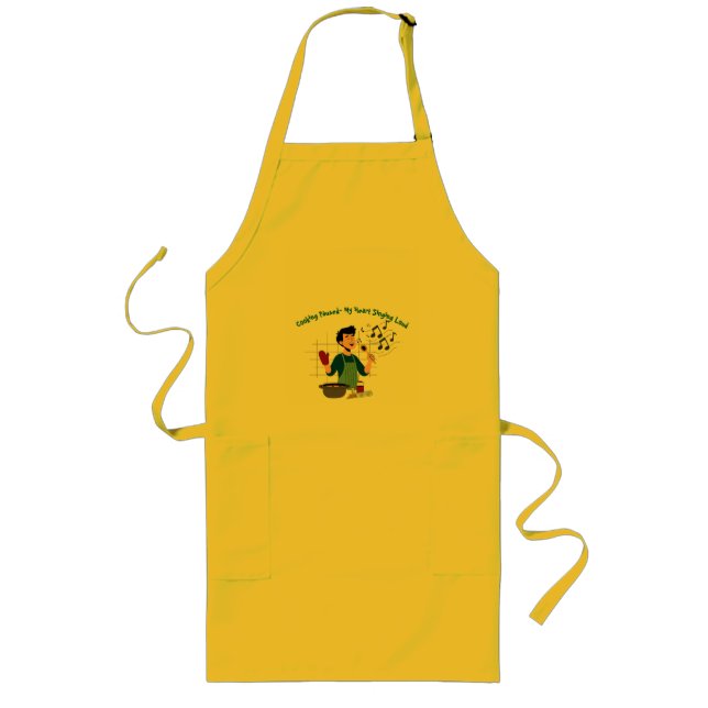 Avental Longo Cooking Singing (Frente)