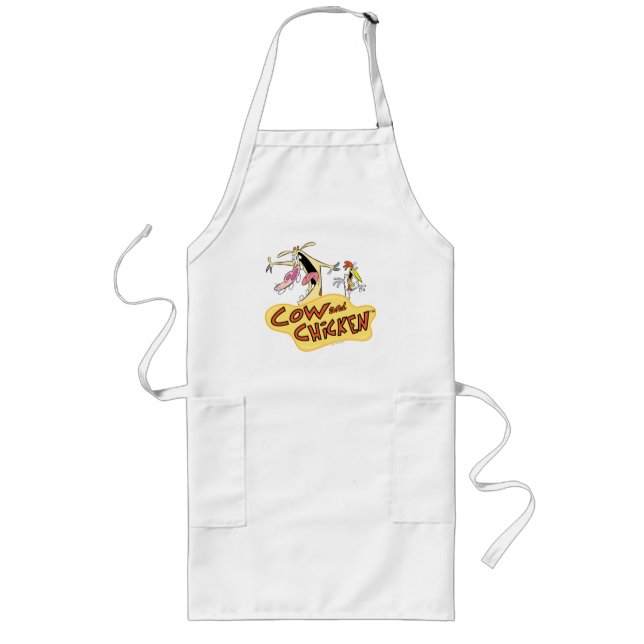 Avental Longo Cow and Chicken Logo Graphic (Frente)