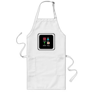 Avental Longo "Cozinha. Comer. Beba. Blog." Long Apron