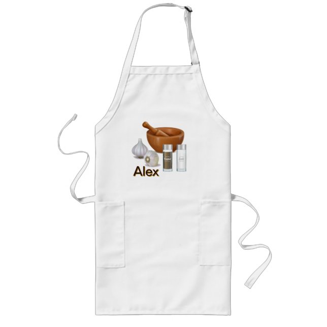Avental Longo Cozinhando Personalizado  (Frente)