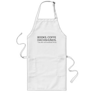Avental Longo Cozinhar Apron Chef livros café café