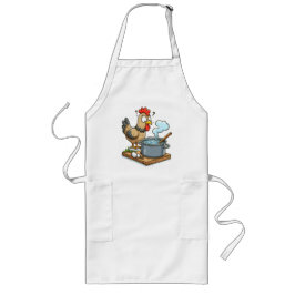 Avental Longo Cozinhar Engraçado Galinha Apron - Sopa Fazer