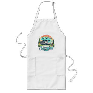Avental Longo Cozinhar Feliz Apron