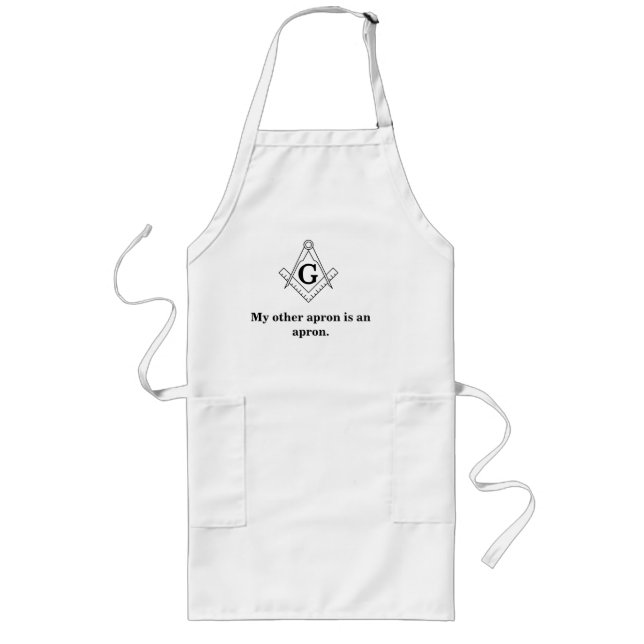 Avental Longo Cozinhar Masonic Apron (Frente)