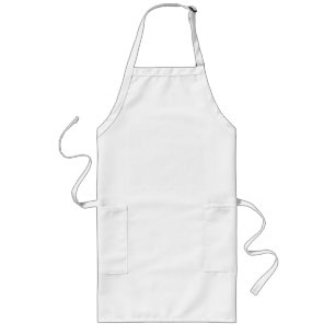 Avental Longo Crie Seu Próprio Apron Personalizado Branco Longo