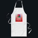 Avental Longo Custom Calligraphy Merry Christmas Mens Womens<br><div class="desc">Custom Calligraphy Merry Christmas Text Mens Womens Red & White Template. Upload Your Own Photo or Business Company Logo Elegant Modern Adult Long Apron. Buy Table & Kitchen Linens & Aprons Online Shop.</div>