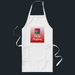 Avental Longo Custom Calligraphy Merry Christmas Mens Womens<br><div class="desc">Custom Calligraphy Merry Christmas Text Mens Womens Red & White Template. Upload Your Own Photo or Business Company Logo Elegant Modern Adult Long Apron. Buy Table & Kitchen Linens & Aprons Online Shop.</div>