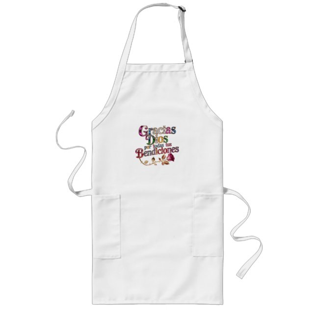 Avental Longo Custom Grill Master Apron – Long Fit with Pockets (Frente)