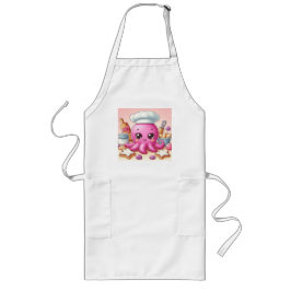 Avental Longo Cute baking octopus apron