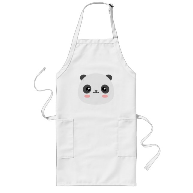Avental Longo Cute Panda (Frente)